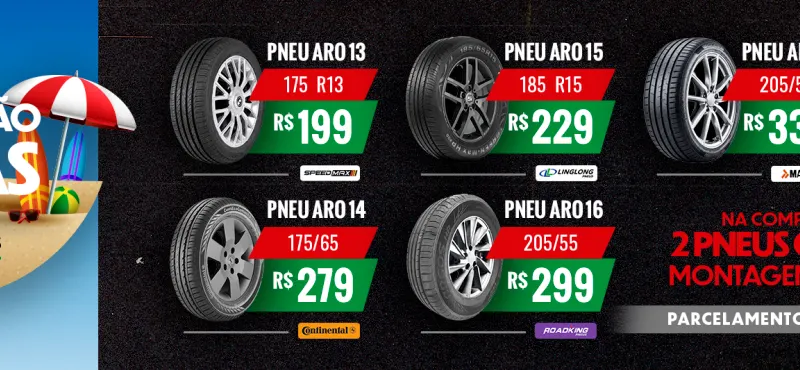 Ofertas de Pneus e Rodas em Samambaia DF