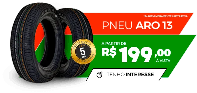 Comprar Pneu Aro 13 em Samambaia